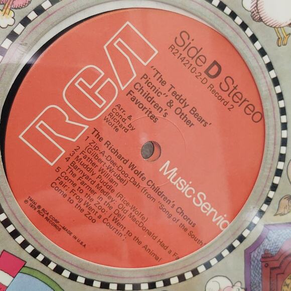 Vtg 70's RCA The Richard Wolfe Chorus Children's Songs 2 Vinyl Record Set SEALED - Picture 2 of 4